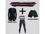 Manset baju baselayer setelan olahraga voli / jogging / sepeda / sepak bola