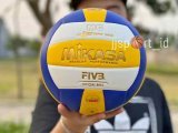 Bola voli mikasa super gold grade original produk import pengiriman cepat (Bisa bayar ditempat/COD) Rp1  · Stok Ada