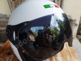 Helm Vespa White Italy Smoke