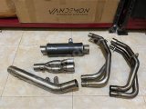 Knalpot Leovince GP Corsa karbon mate Fullsytem ZX25 header Prospeed Fullsytem